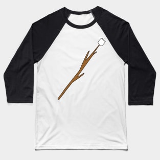 Marshmallow Roasting Stick Baseball T-Shirt